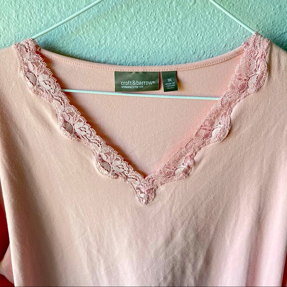 Croft & Barrow 3/4 Sleeve Blouse - Picture 5 of 6